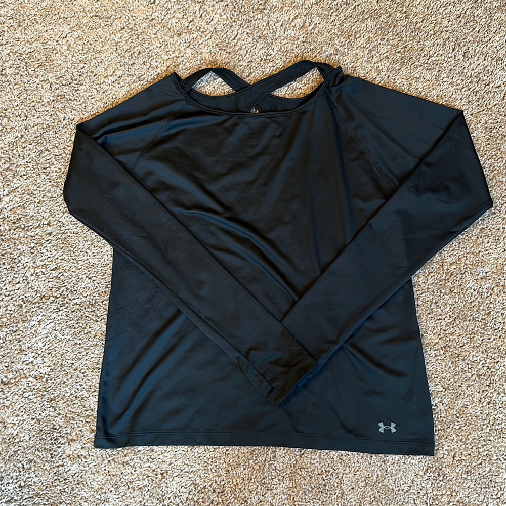 Black Long Sleeve Under Armor Shirt